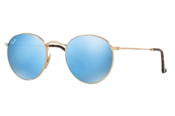 RAY-BAN ROUND FLASH LENSES S-RAY 3447N-001/9O(50IT)